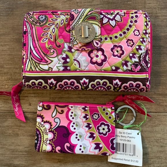 Vera Bradley Handbags - New Vera Bradley Very Berry Zip ID pouch and Wallet
